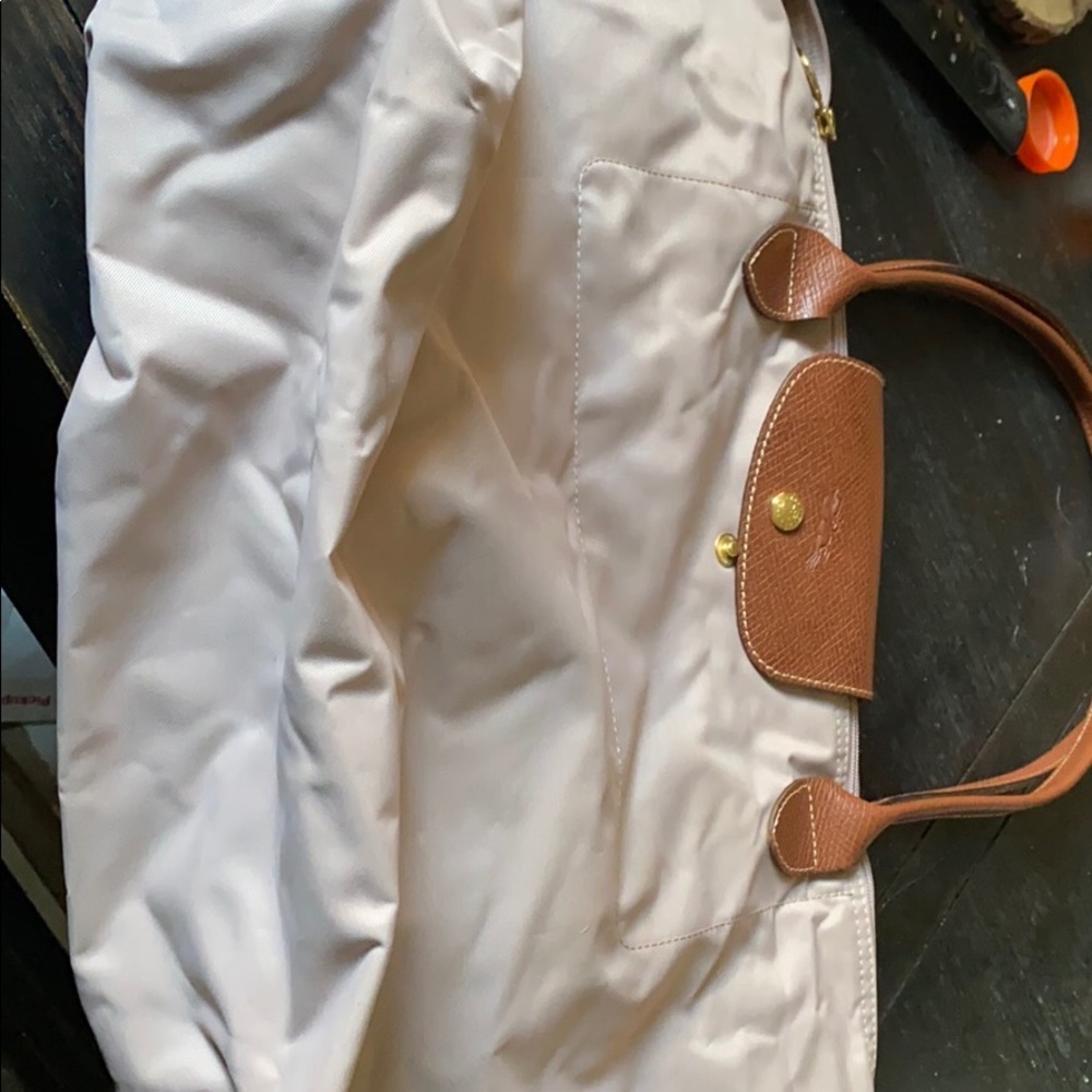 Taupe Longchamp tote